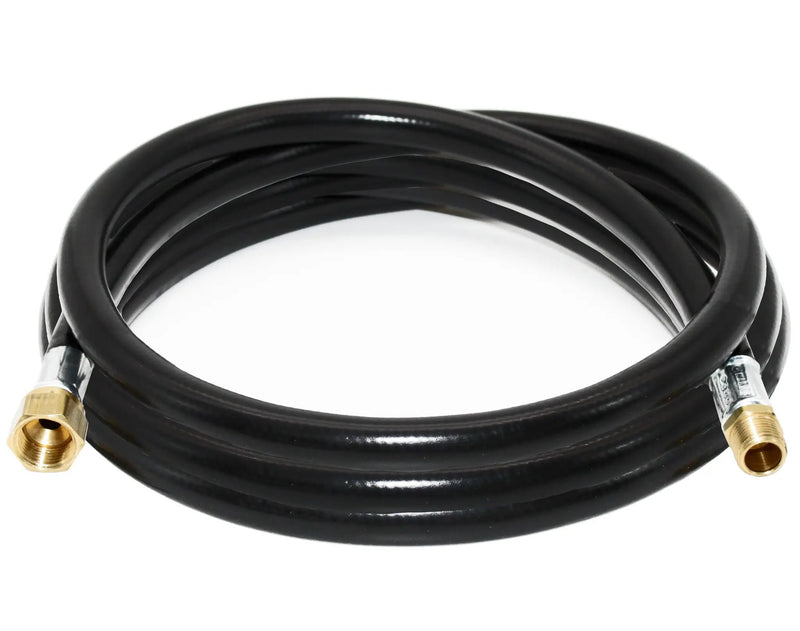 Flame King Connect Regulator to Gas Piping, Propane Thermo Plastic Rubber Hose Assembly, 120-inch, 3/8-inch ID for RVs and Travel Trailers by Flame King Products