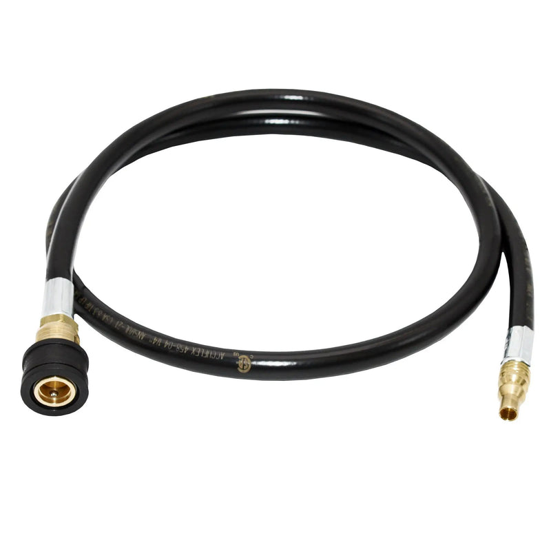 Flame King RV, Van, Trailer, Dual Quick Connect Hose, LP Gas Only, 48 inch, 1/4 inch by Flame King Products
