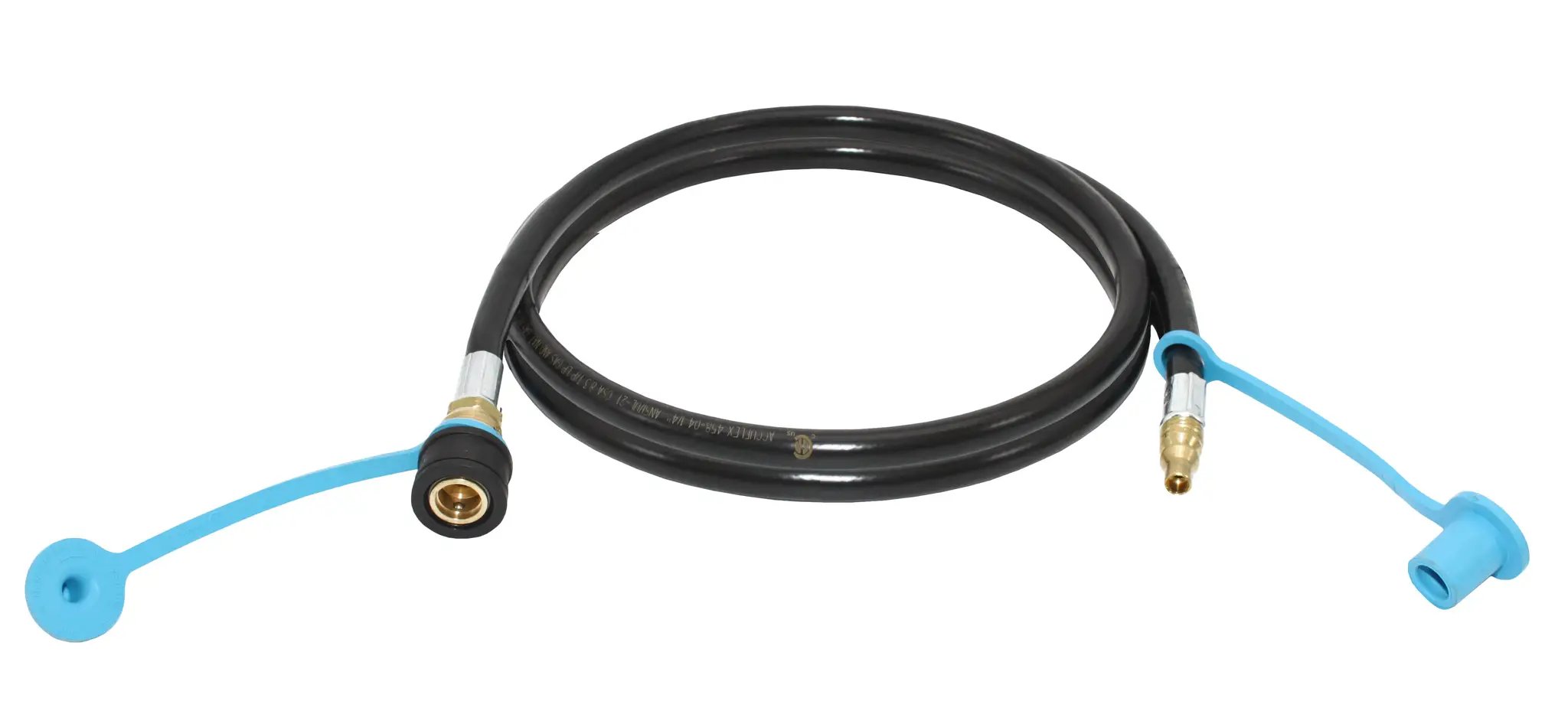 Flame King RV, Van, Trailer, Dual Quick Connect Hose, LP Gas Only, 72 Inch, 1/4 Inch by Flame King Products