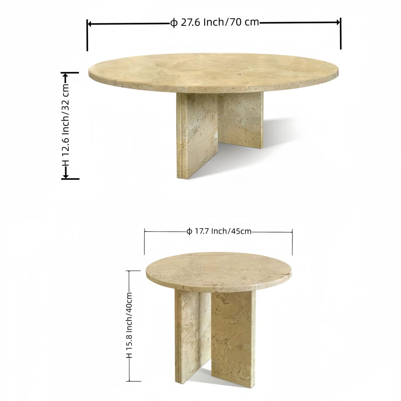 Elegant Coffee Duo Table Set by Unique Piece Furniture