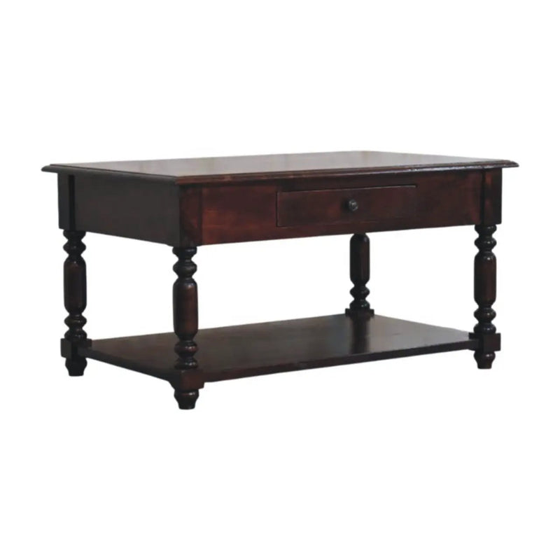 Turned Legs Drawer Table by HouseOfZazla