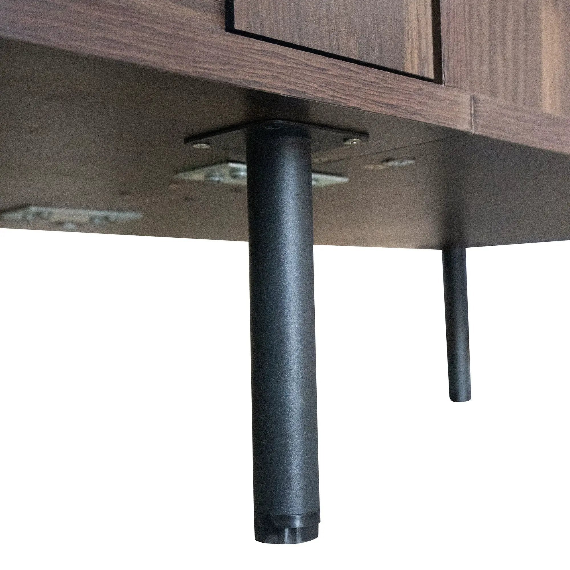 78" TV Stand With Storage Cabinets For Living Room - Walnut