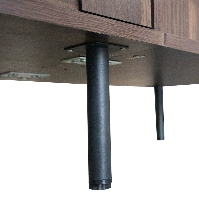 78" TV Stand With Storage Cabinets For Living Room - Walnut