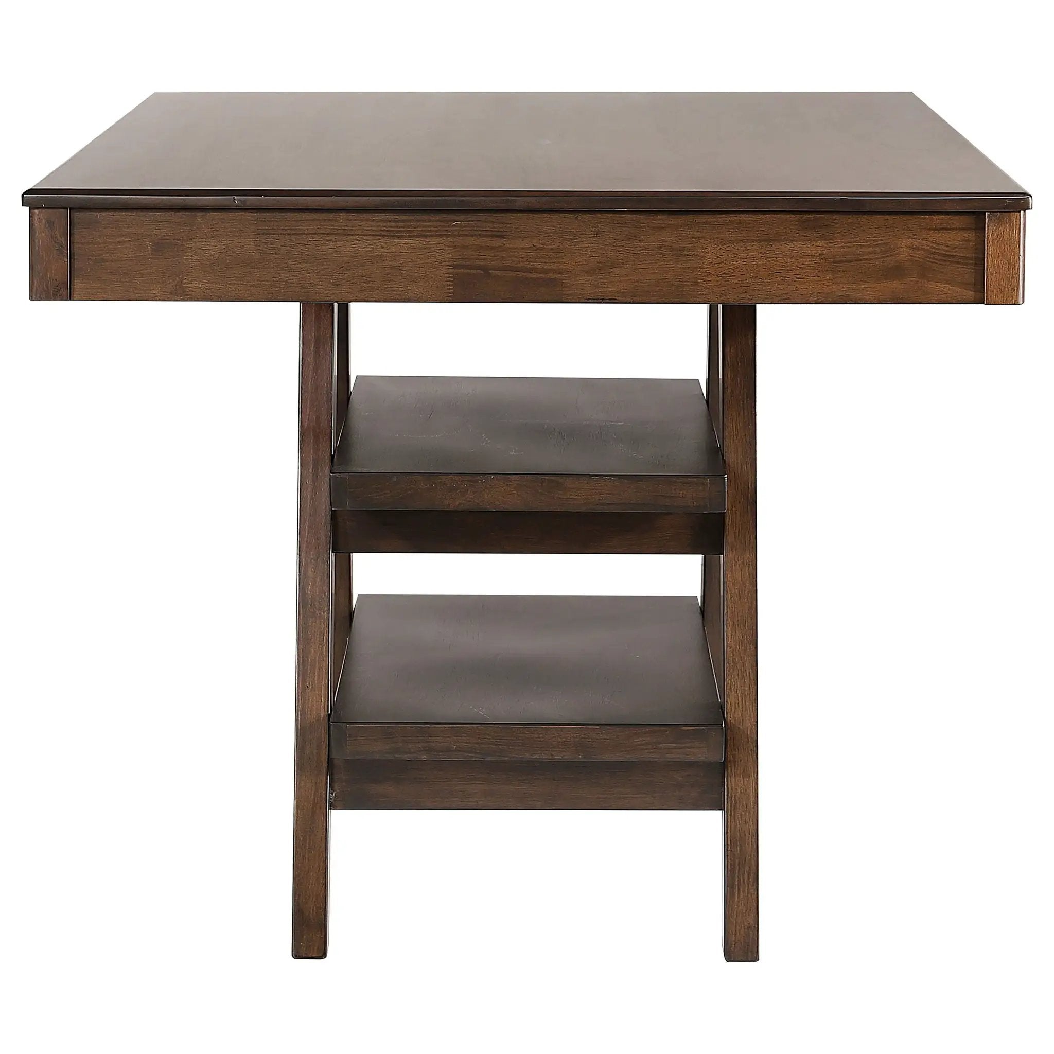 Dewey Rectangular 60-inch Counter Height Dining Table Walnut by Unique Piece Furniture
