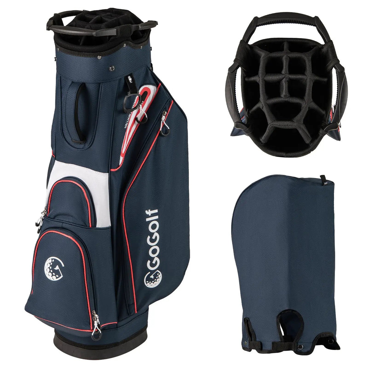 Golf Cart Bag Lightweight Portable Golf Club Organizer Bag, photo 4 of 16