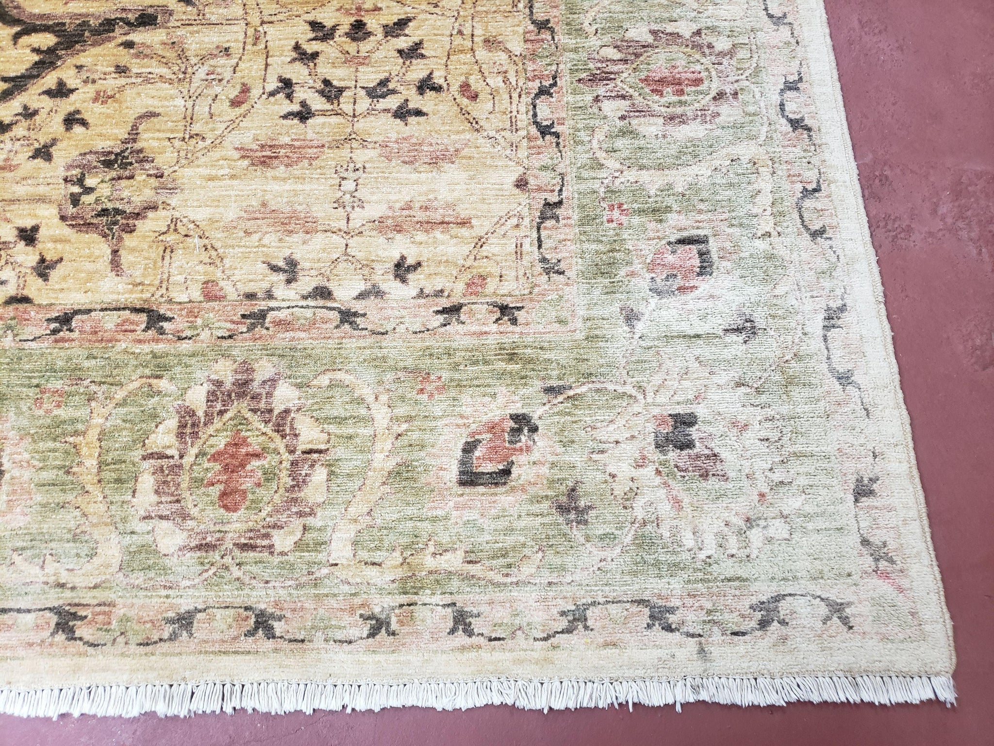 Pakistani Peshawar Rug 8x10, Farmhouse Rug, Oushak Carpet, Wool by Jewel Rugs