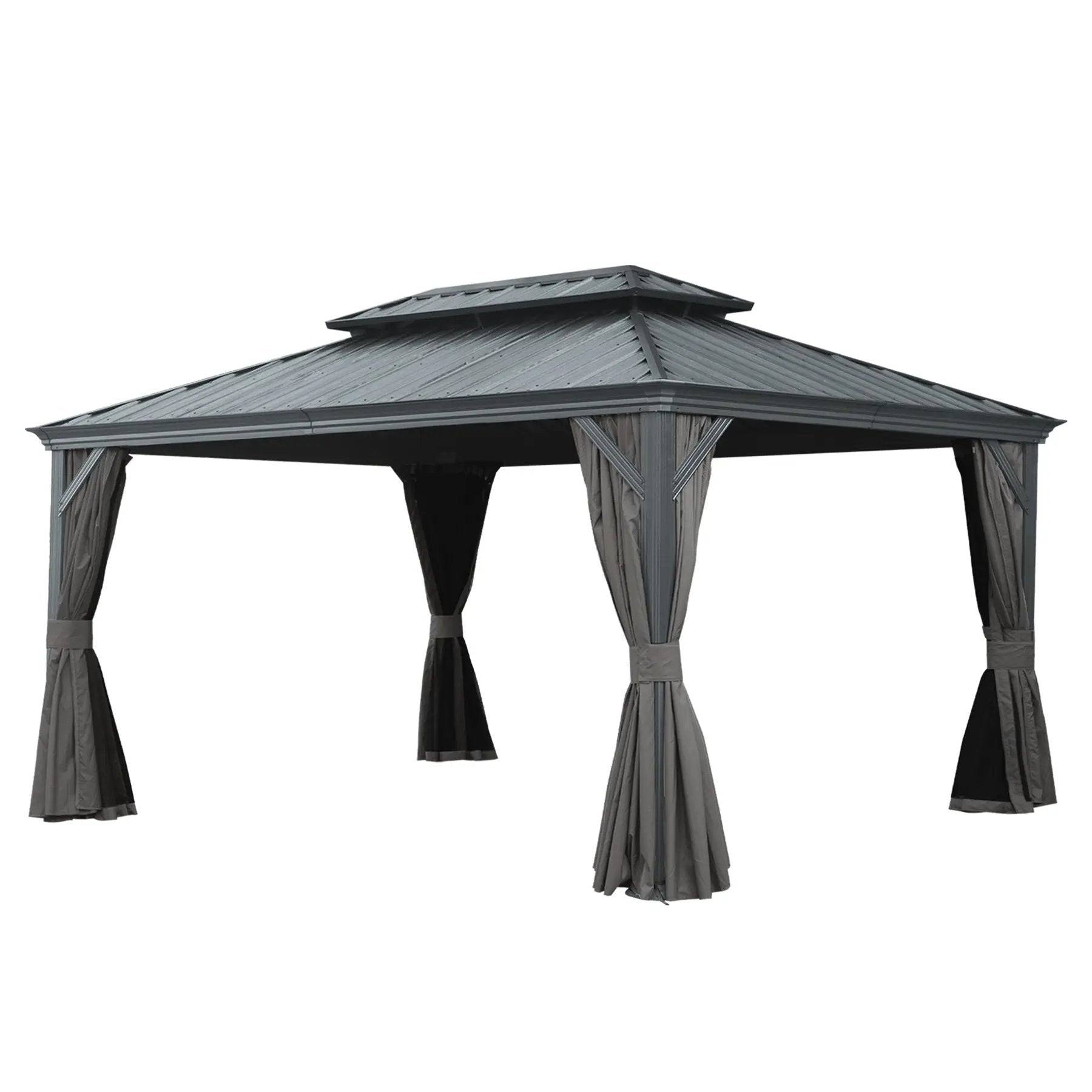 12' X 14' Hardtop Gazebo With Drainage System by HouseOfZazla