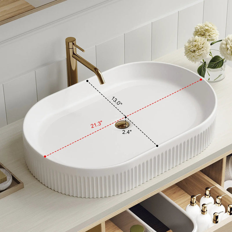 Modern 39.3 Wall-Mounted Bathroom Vanity with Ceramic Sink by HouseOfZazla
