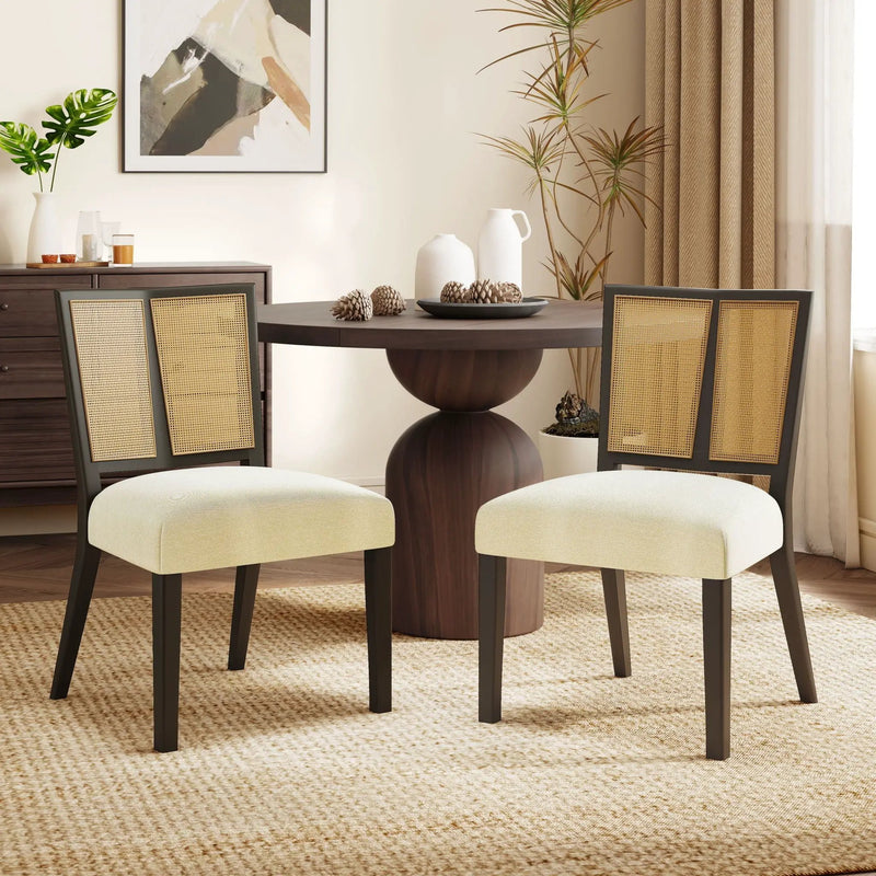 Rattan Dining Chair Without Arms (Set of 2) by HouseOfZazla