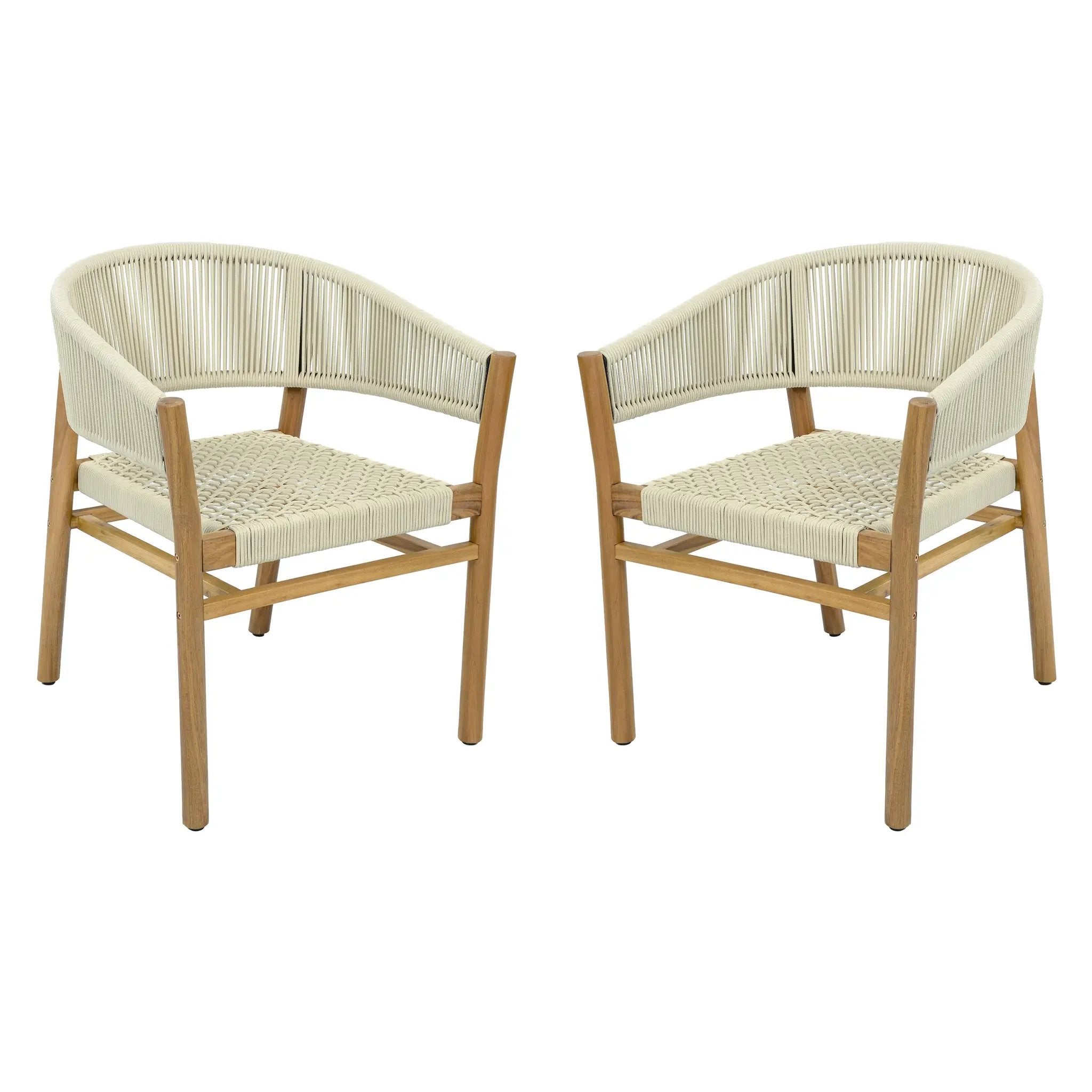 Outdoor Accent Chair Set - 2 Person Seating Group by HouseOfZazla