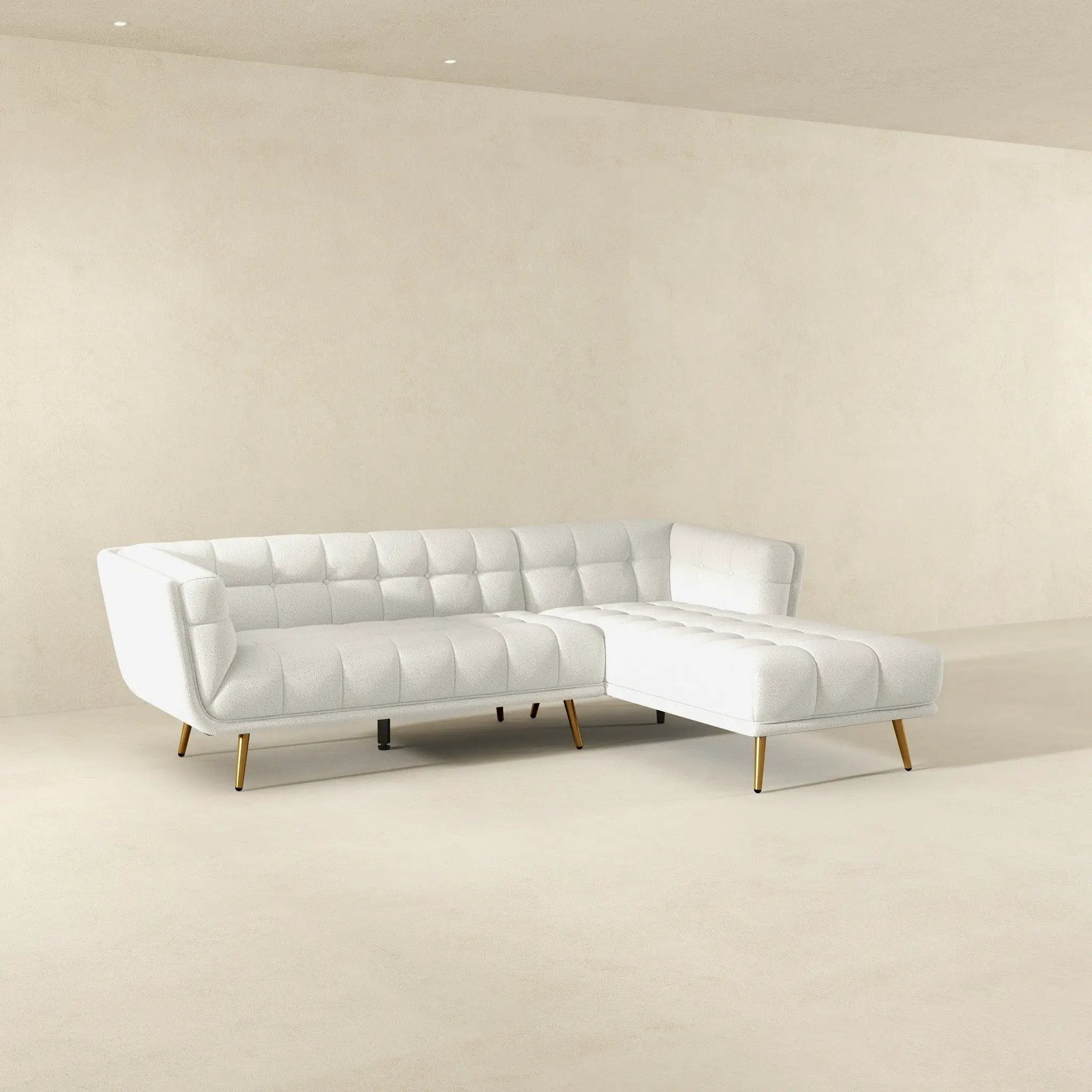 Addison - L Shape Sectional Sofa Tufted by Unique Piece Furniture