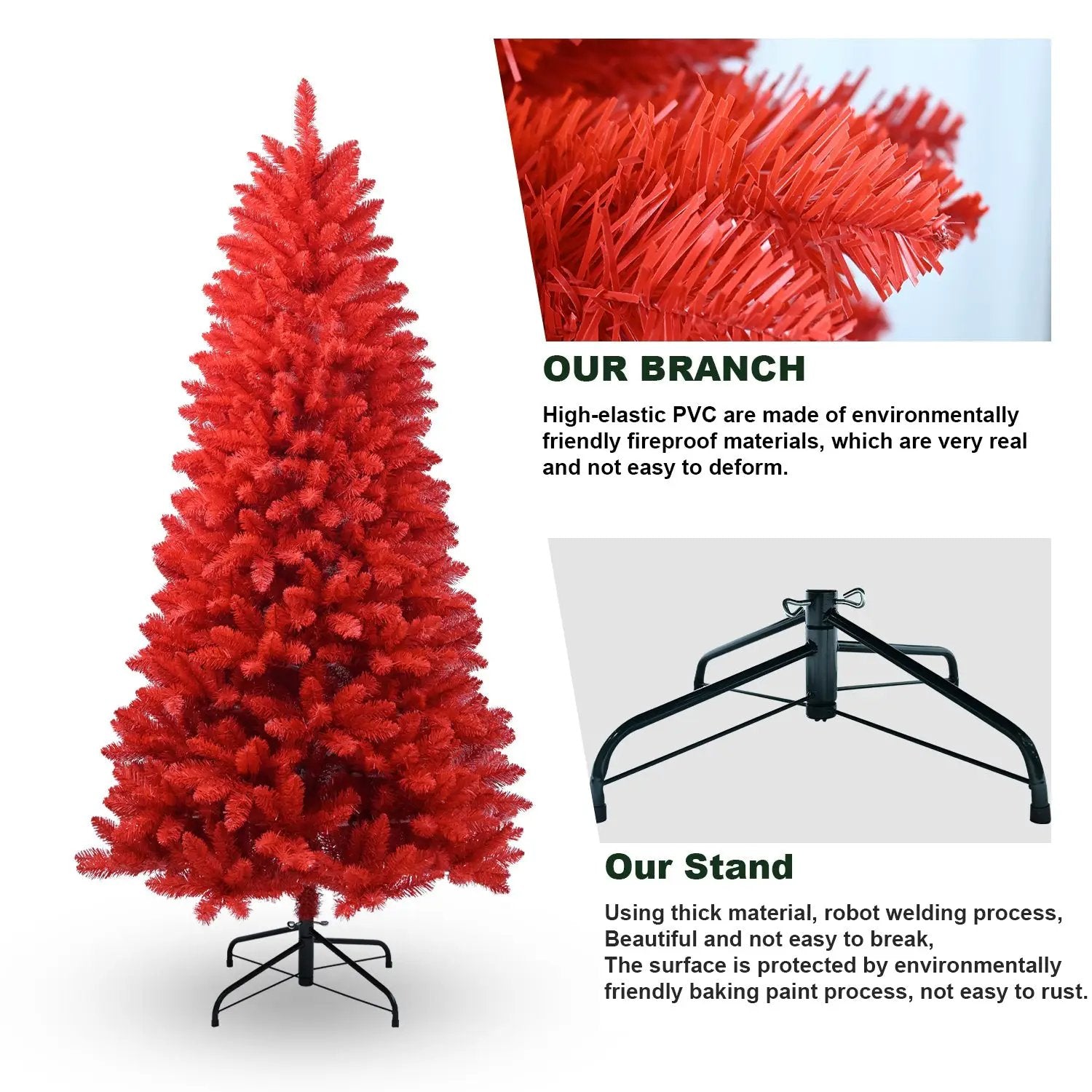 All-Red 4FT Christmas Tree by HouseOfZazla