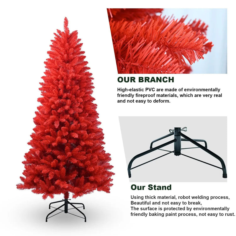All-Red 4FT Christmas Tree by HouseOfZazla