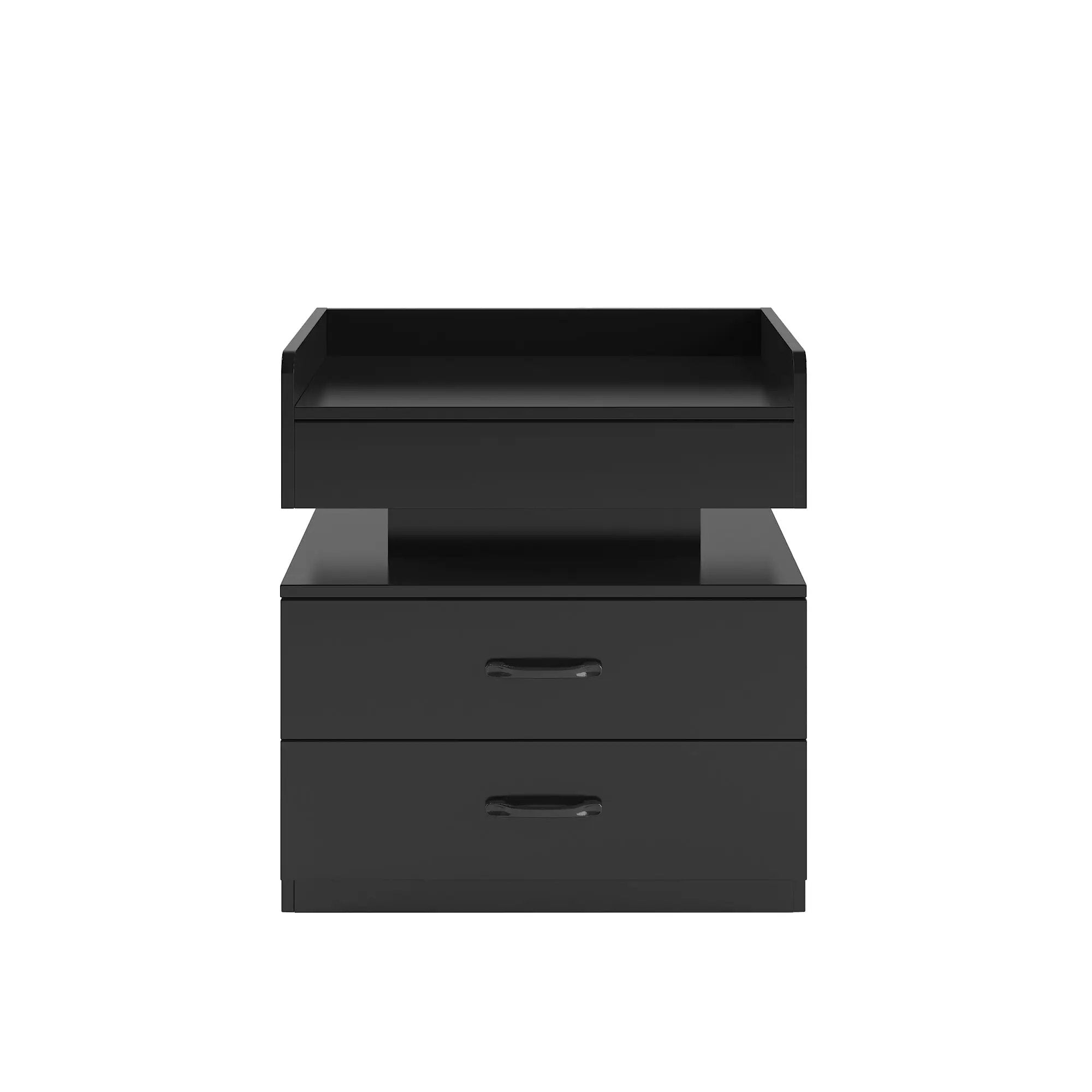 1 Set Nightstand with Adjustable LED Strip Light by HouseOfZazla