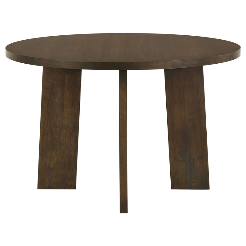 Strouse 5-piece Dining Set Black and Walnut by Unique Piece Furniture