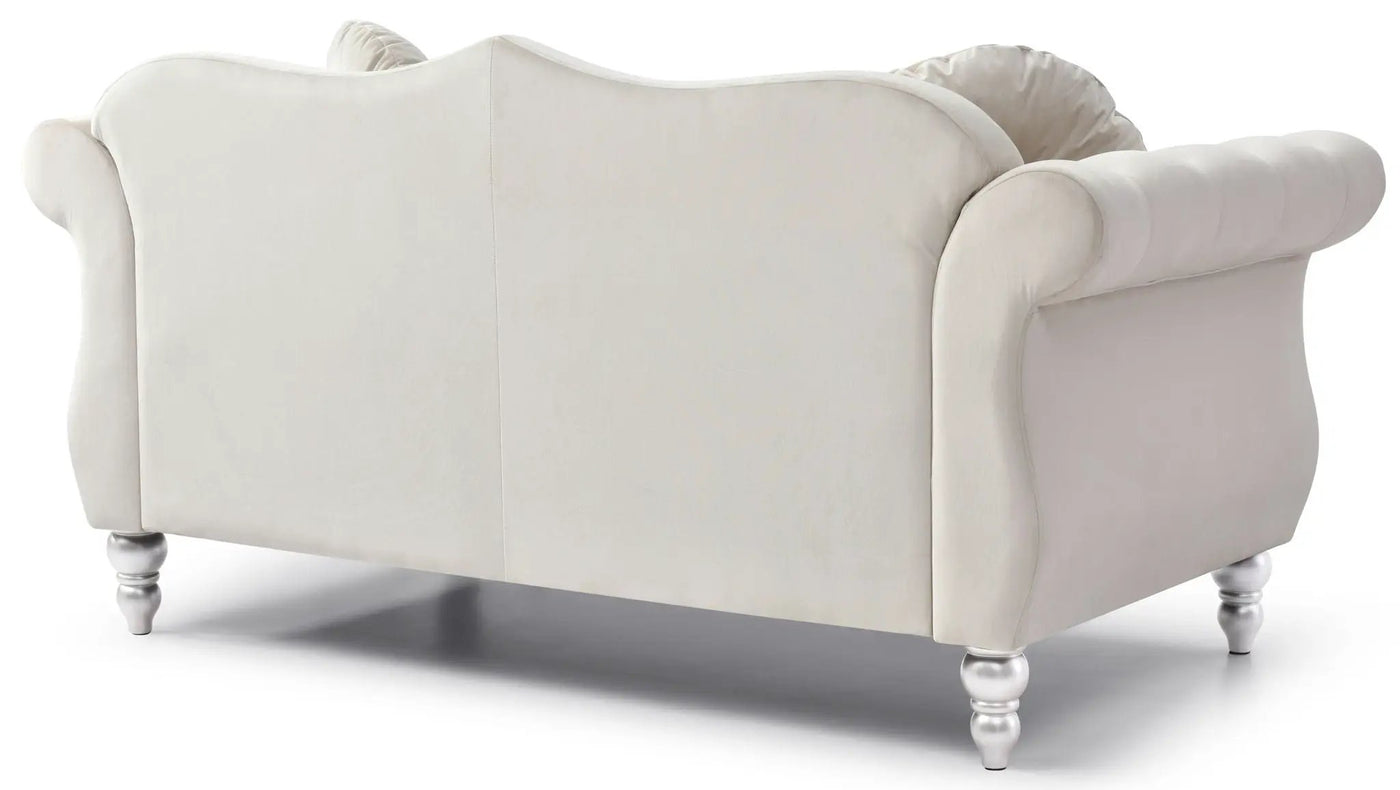 Stylish Flared Arm Loveseat by HouseOfZazla