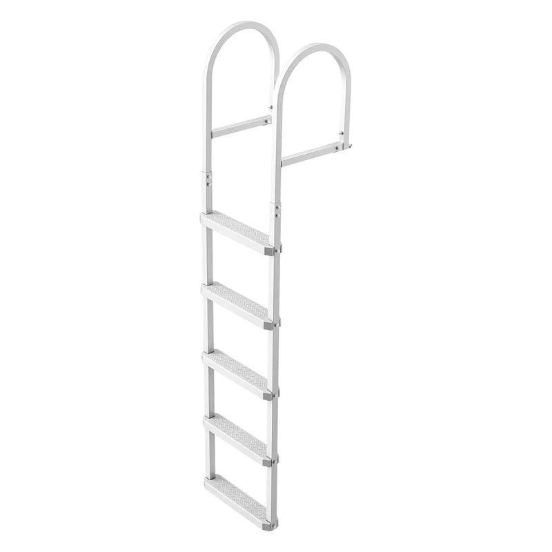 Removable Dock Ladder, 5 Steps, Aluminum Alloy Pontoon Boat Swim Ladder by HouseOfZazla