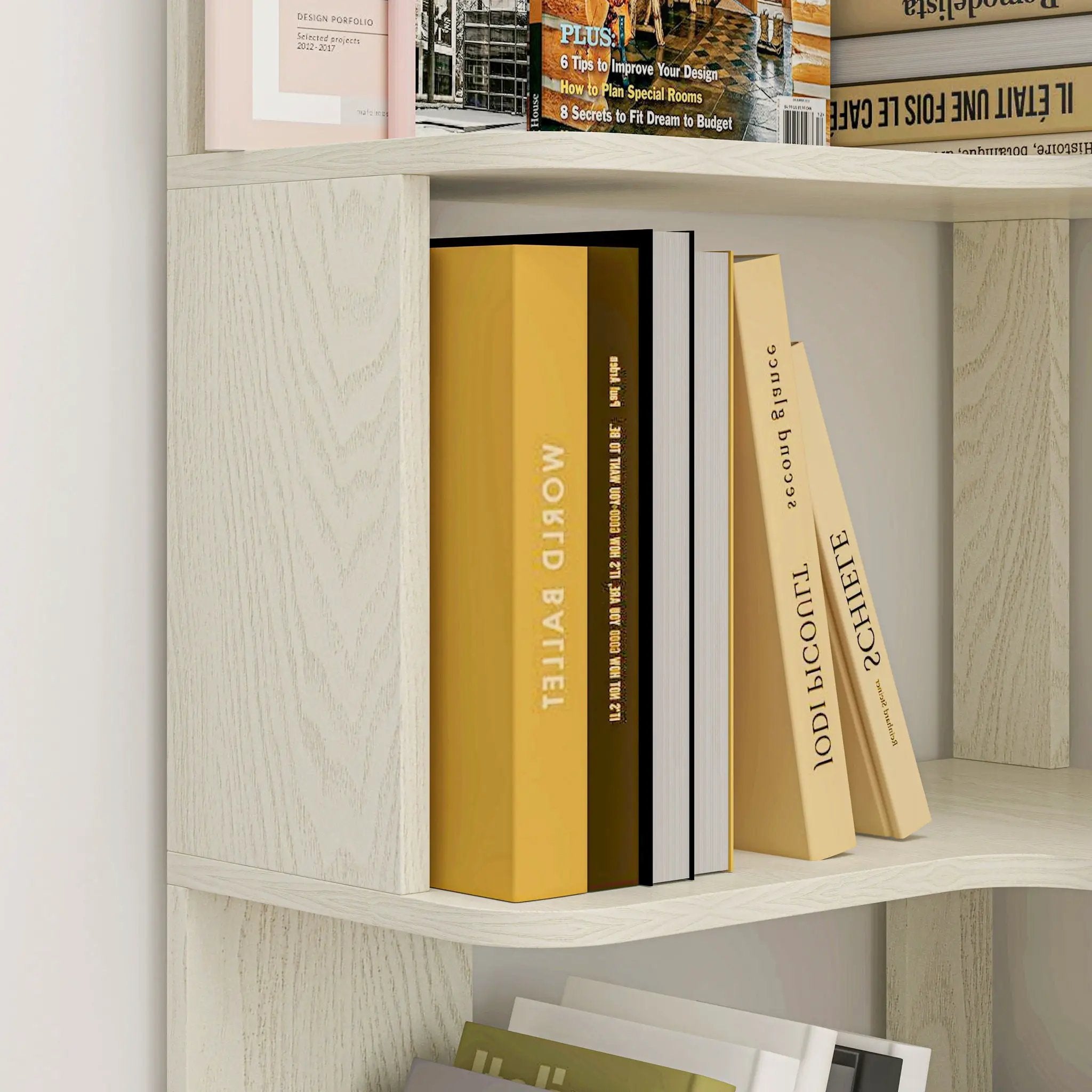 L-Shaped Design Corner Bookshelf
