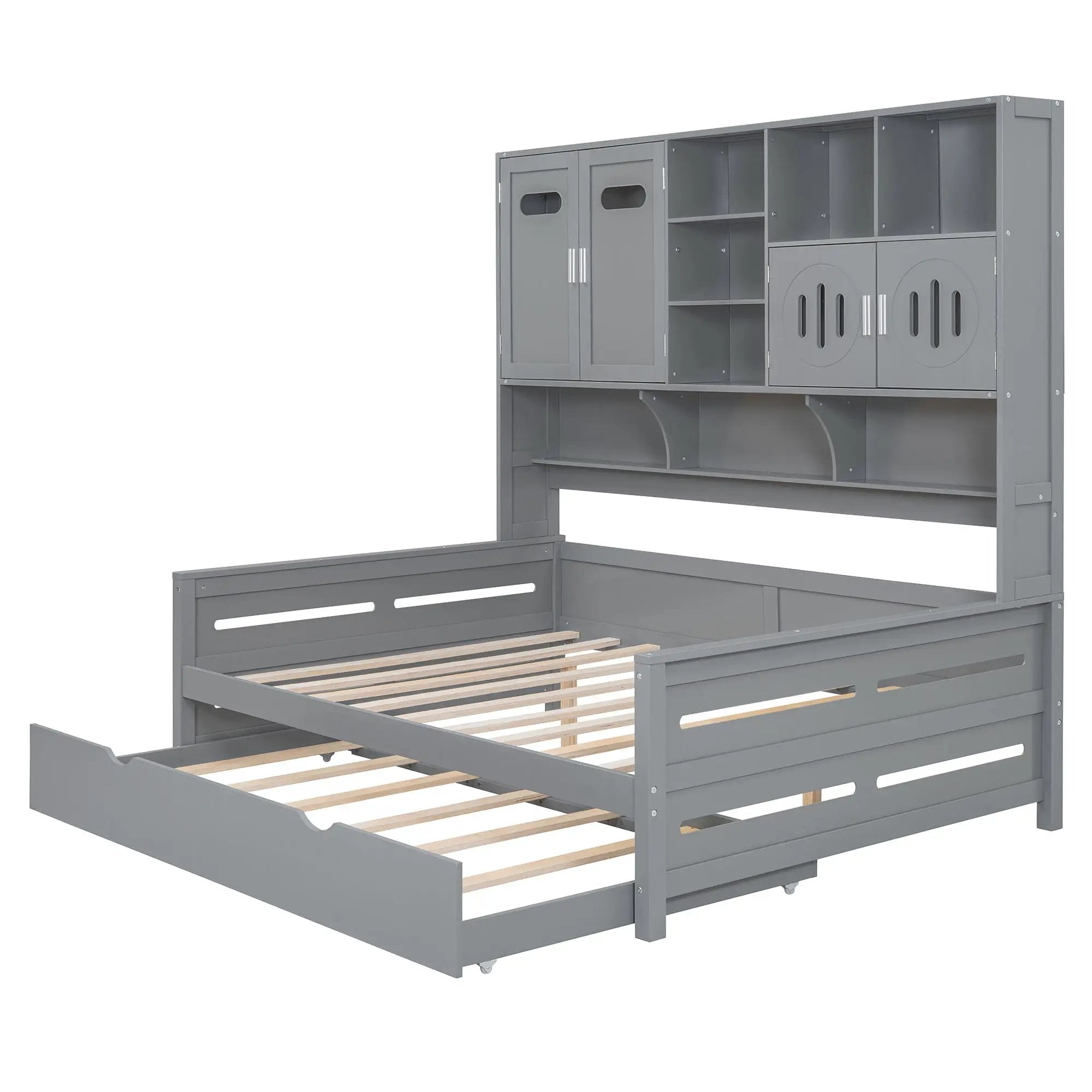 Daybed With All-In-One Cabinet And Shelf by HouseOfZazla