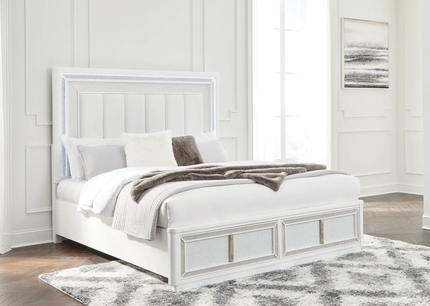 Chalanna - Upholstered Storage Bed by Unique Piece Furniture