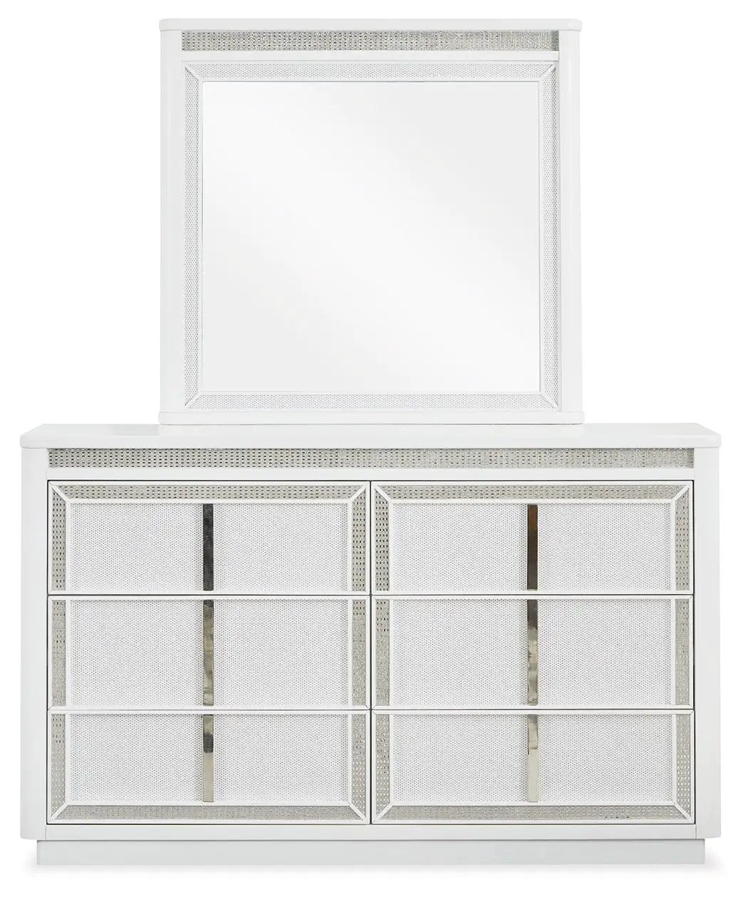 Chalanna - Dresser And Mirror - White by Unique Piece Furniture