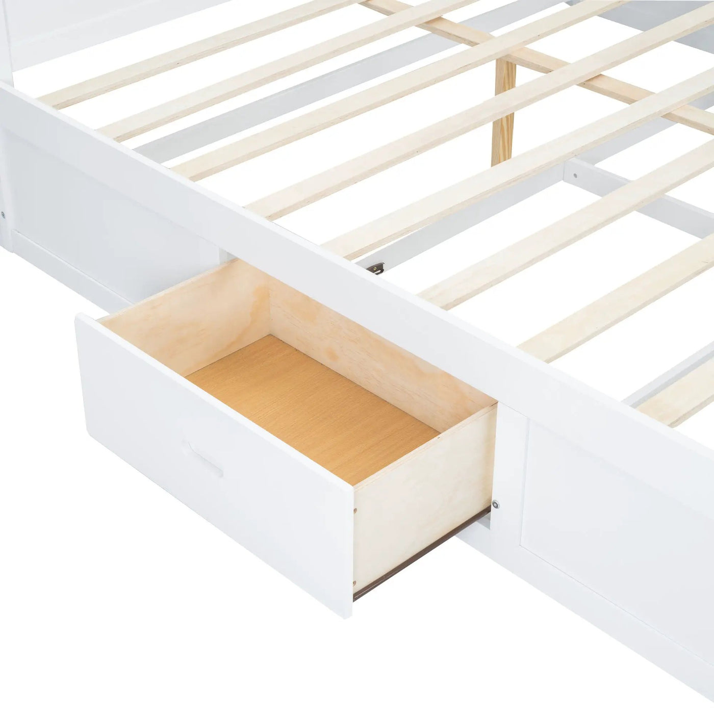 Platform Bed With Multi Storage Headboard, USB And Drawers by HouseOfZazla