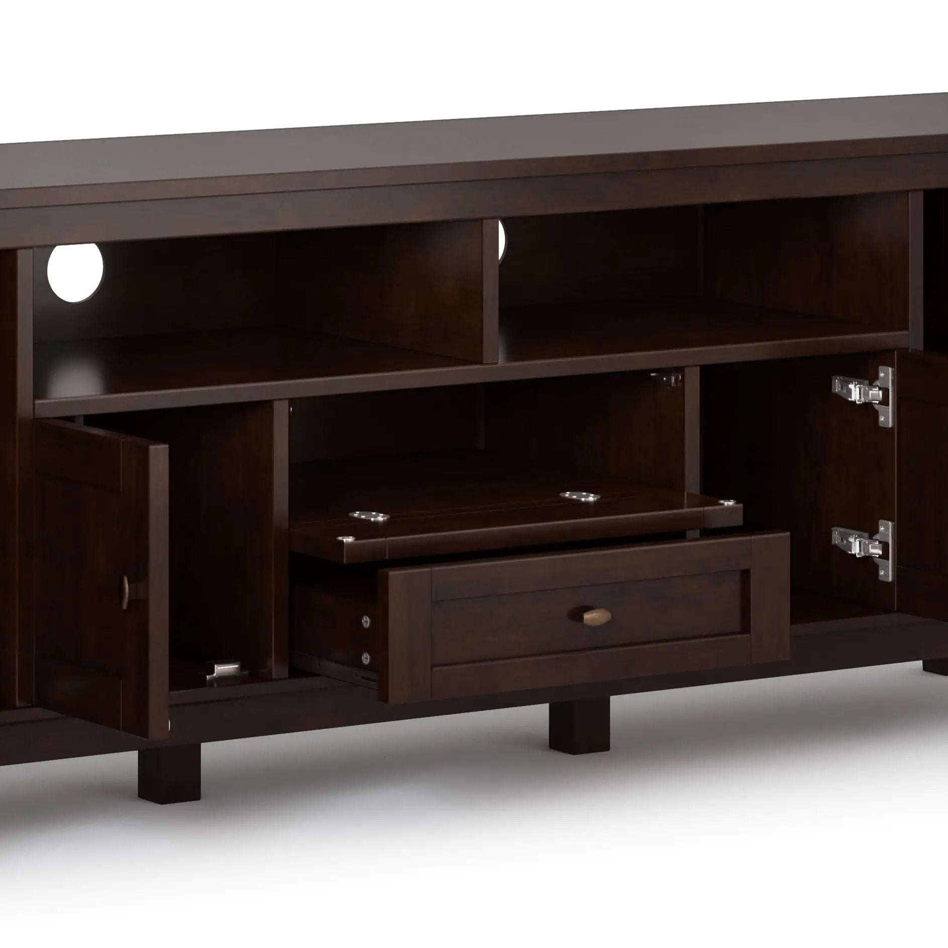 Warm Shaker - TV Media Stand, Handcrafted by Unique Piece Furniture