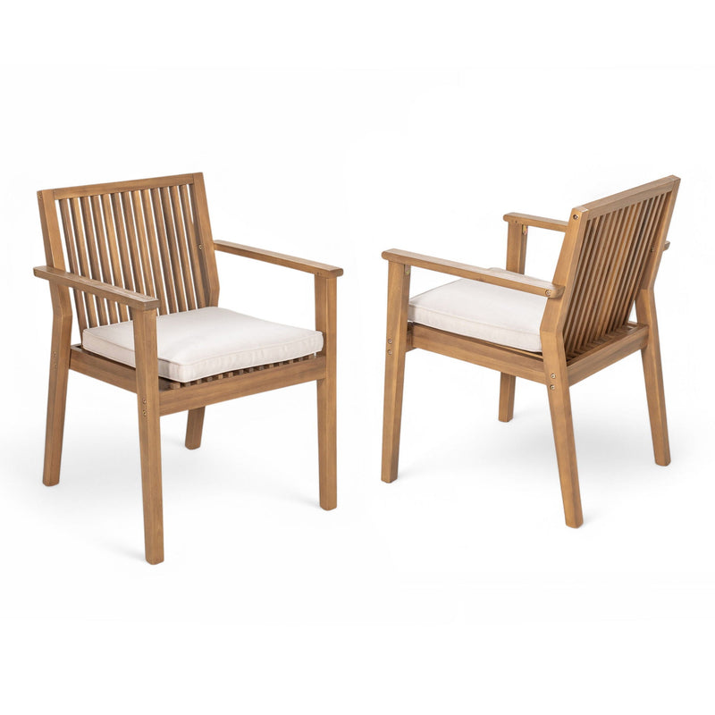 Patio Dining Chair, Comfortable Waterproof Seating (Set of 2) by HouseOfZazla