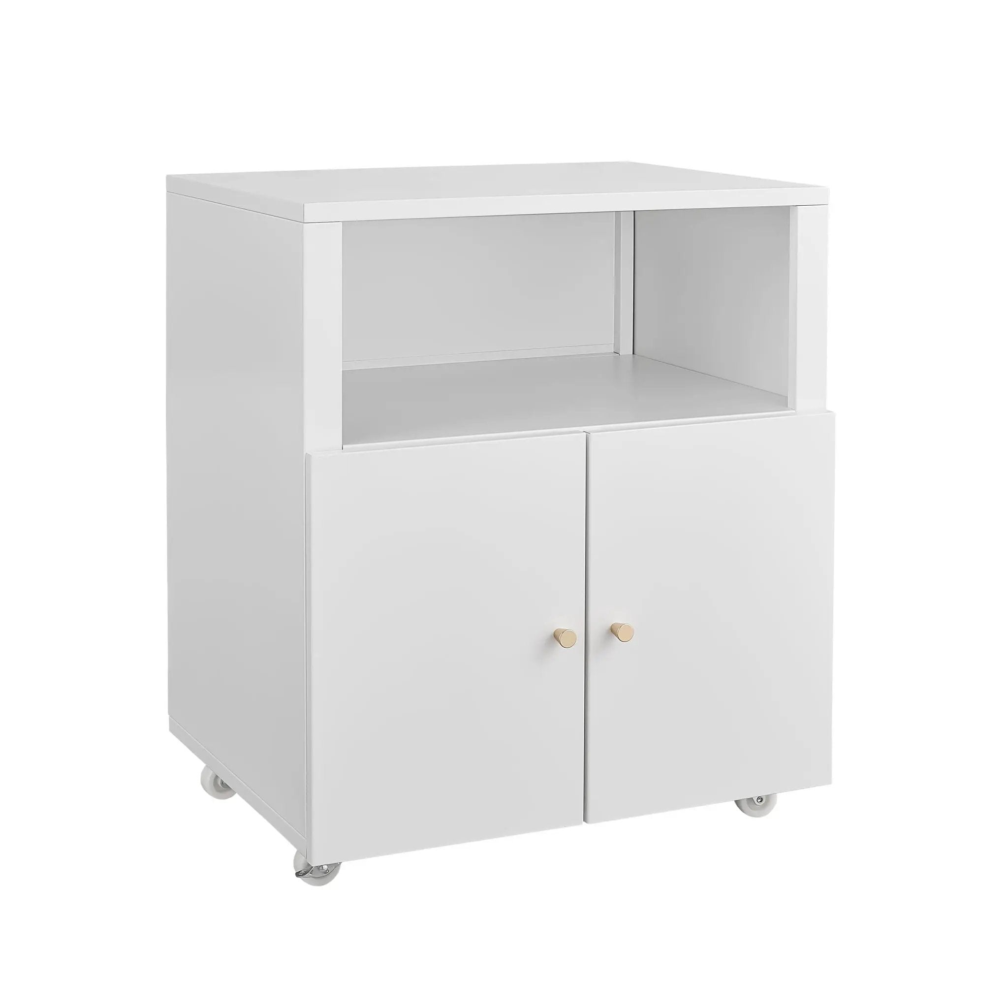 Home Office Printer Stand With Wheels And File Cabinet by HouseOfZazla