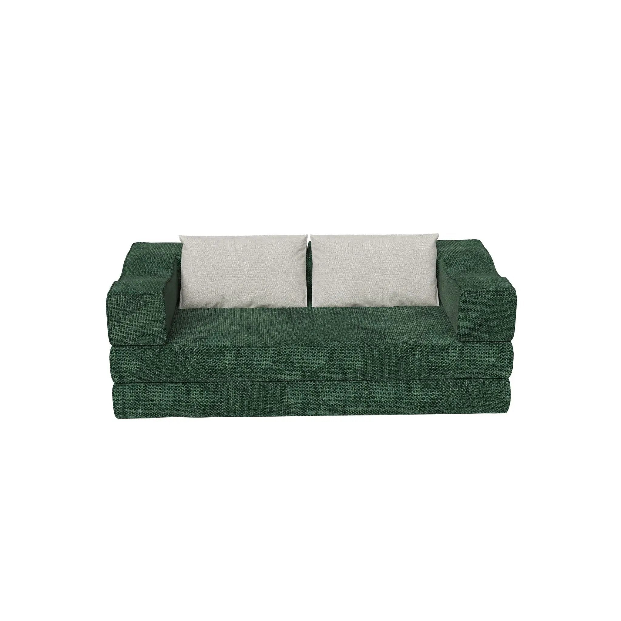 3 Seat Folding Floor Couch & King Size Bed Mattress by HouseOfZazla