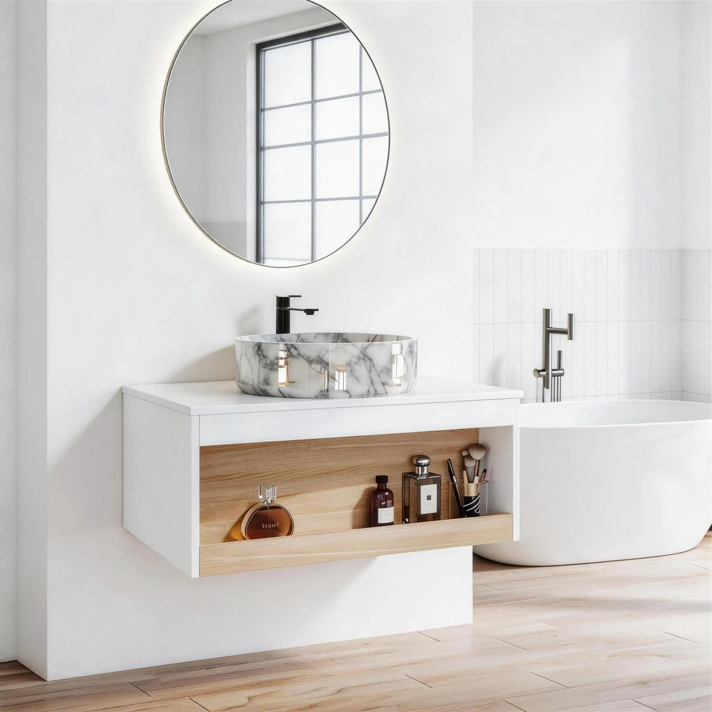 Floating Bathroom Vanity With Vessel Sink by Unique Piece Furniture