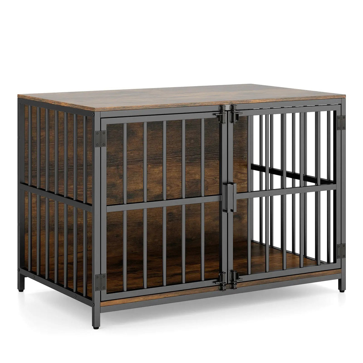 40 Inch Dog Crate Furniture Dog Kennel with Dual Lockable Double Doors, photo 3 of 16