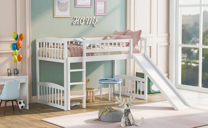 Loft Bed With Slide And Ladder by Unique Piece Furniture
