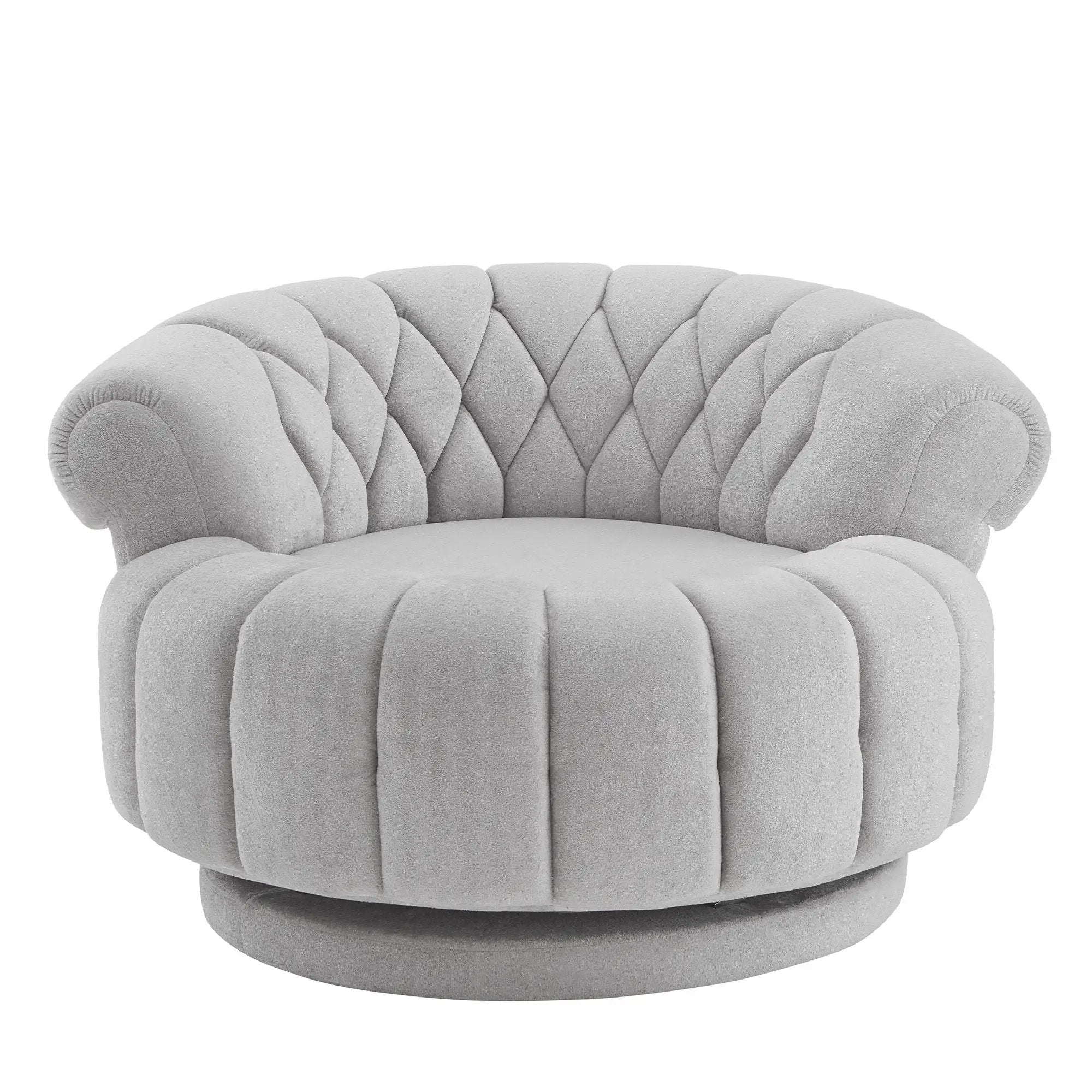 Round Swivel Accent Chair With Rotation by HouseOfZazla