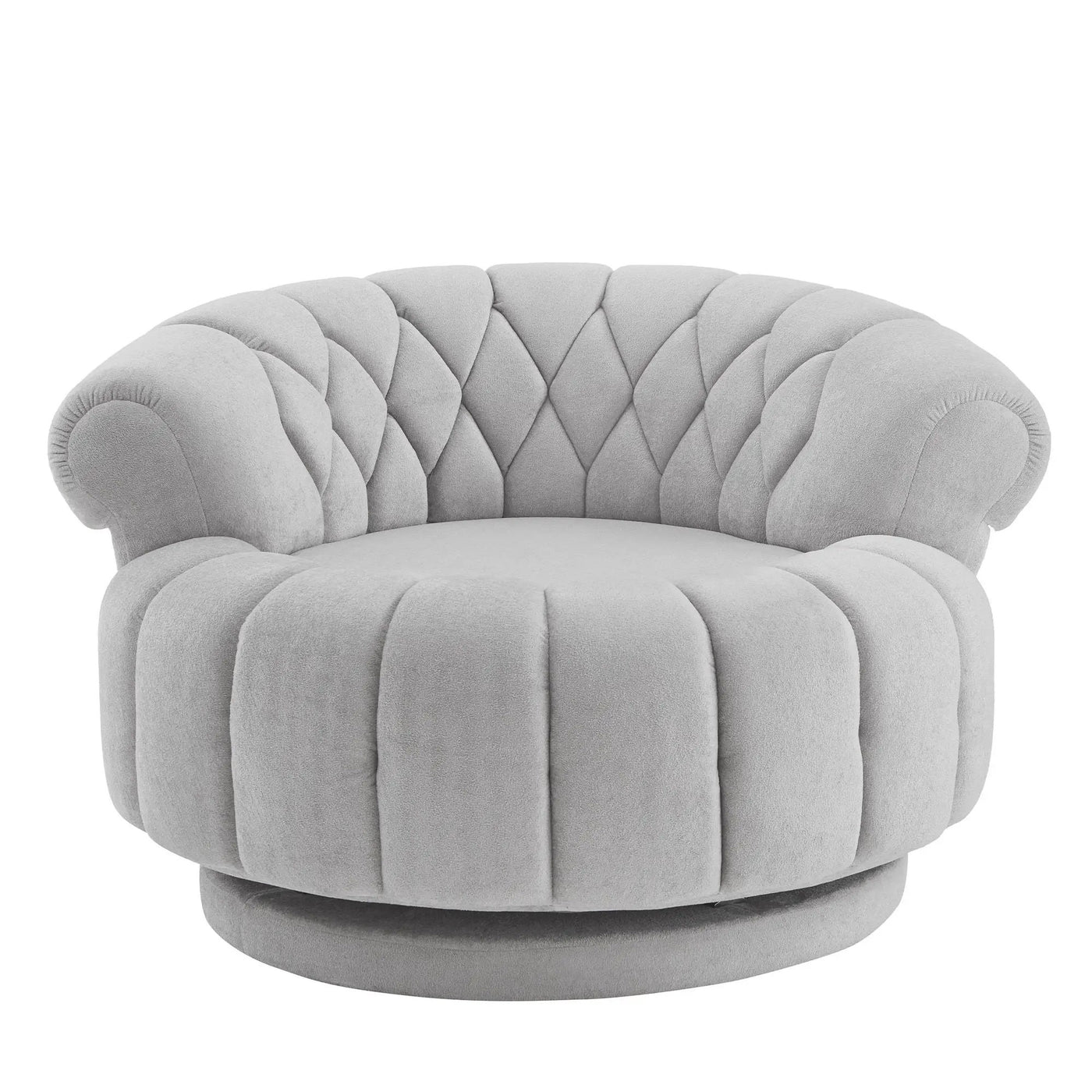Round Swivel Accent Chair With Rotation by Unique Piece Furniture