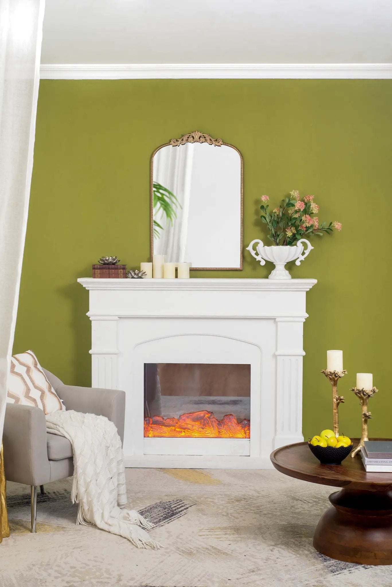 Arch Mirror, Baroque Inspired Wall Decor For Bathroom, Bedroom, Living Room by Unique Piece Furniture