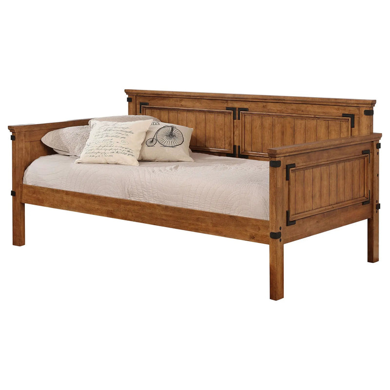 Oakdale Wood Twin Daybed with Trundle Rustic Honey by Unique Piece Furniture