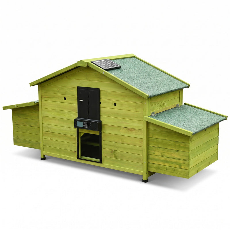 70" Automatic Chicken Coop with Solar-Powered Door by HouseOfZazla