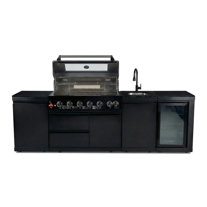 6-Burner 85000 BTU Deluxe Stainless Steel Propane Gas Outdoor Kitchen Grill by HouseOfZazla