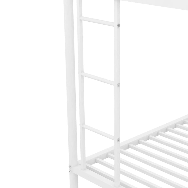 Bunk Bed With Steel Frame And Trundle, 2 Side Ladders by Unique Piece Furniture