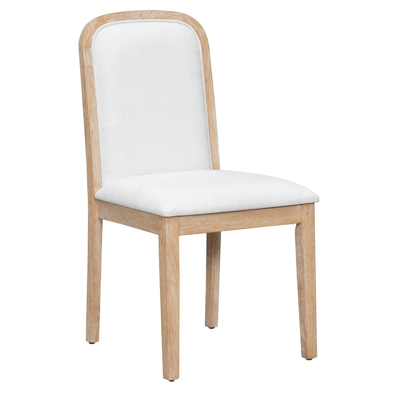 TREXM Vintage Style Dining Chair Set with 4 Upholstered Chairs by HouseOfZazla