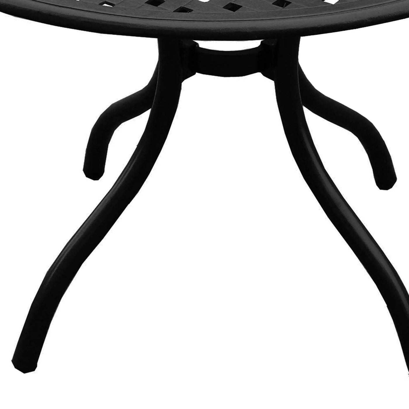 Modern Outdoor Mesh Aluminum 42-in Round Patio Dining Table by Sharicks