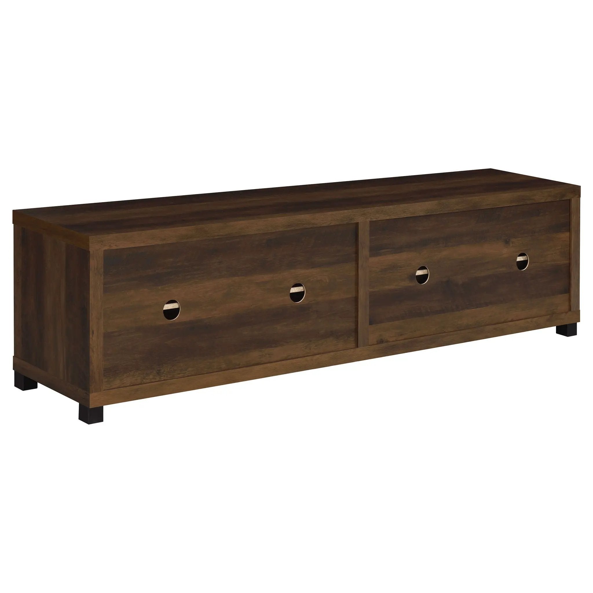 Sachin 4-door Engineered Wood 79-inch TV Stand Dark Pine by Unique Piece Furniture