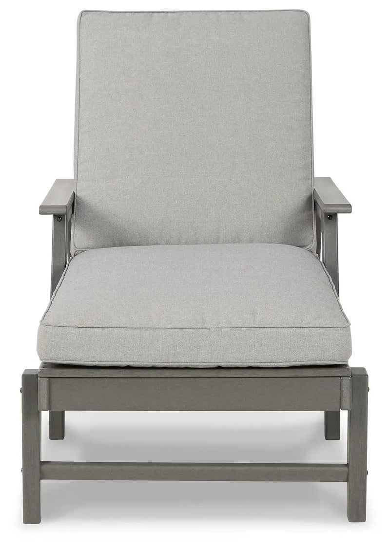 Visola - Chaise Lounge with Cushion - Gray by Unique Piece Furniture