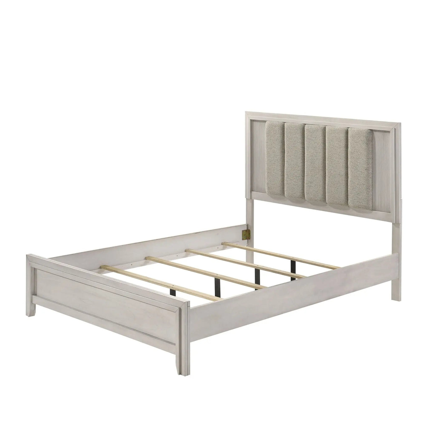Plush Upholstered Headboard Framed Bed by Unique Piece Furniture