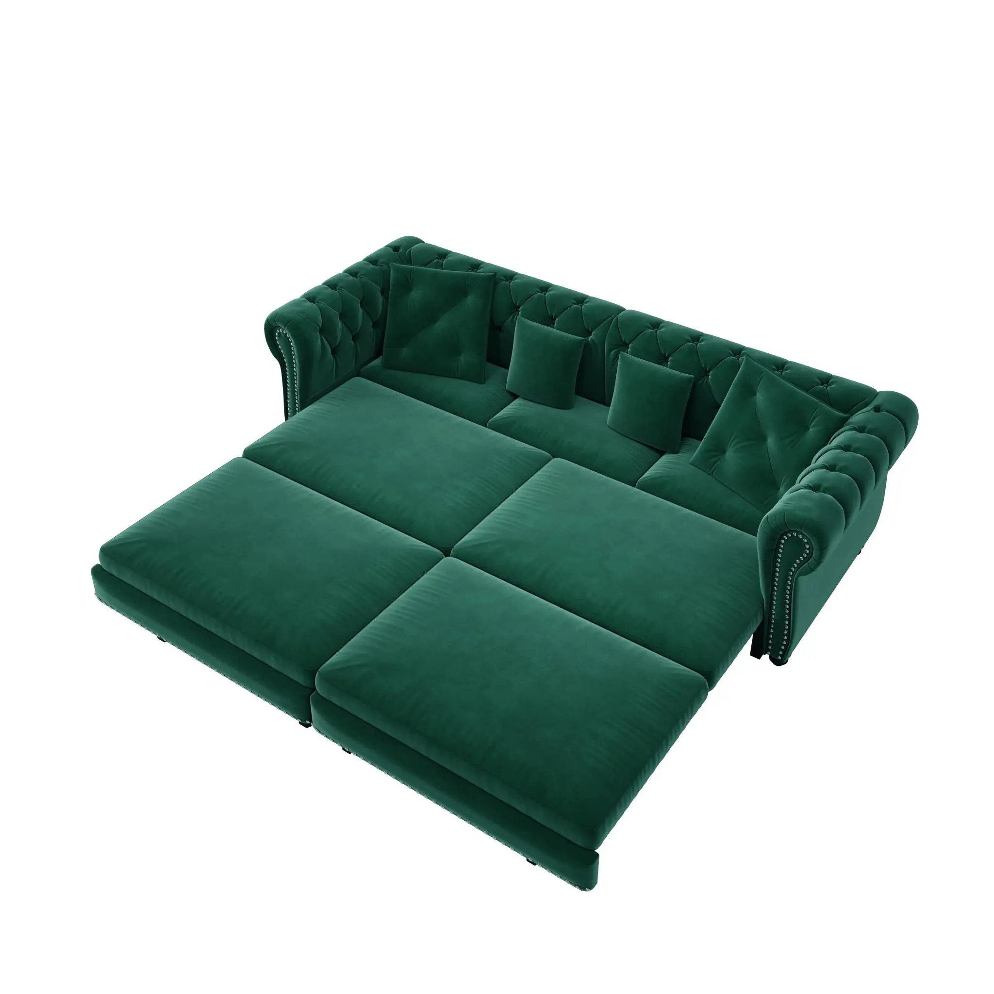 3 In 1 Pull Out Sofa Bed With Movable Ottoman by HouseOfZazla