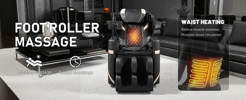 2026 Massage Chair Recliner with Zero Gravity & Full Body Air Pressure by HouseOfZazla