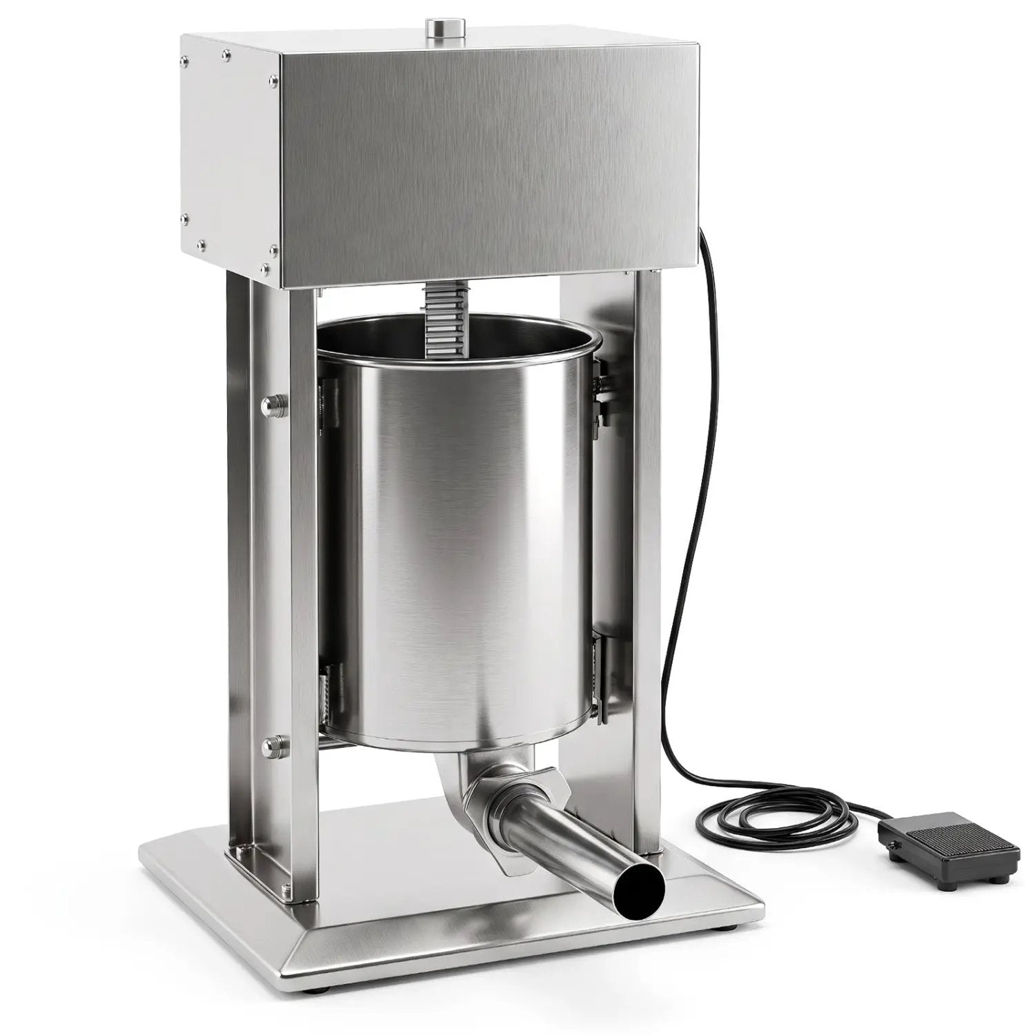 10L Electric Sausage Stuffer with 4 Tubes & Foot Pedal by DirectDeals