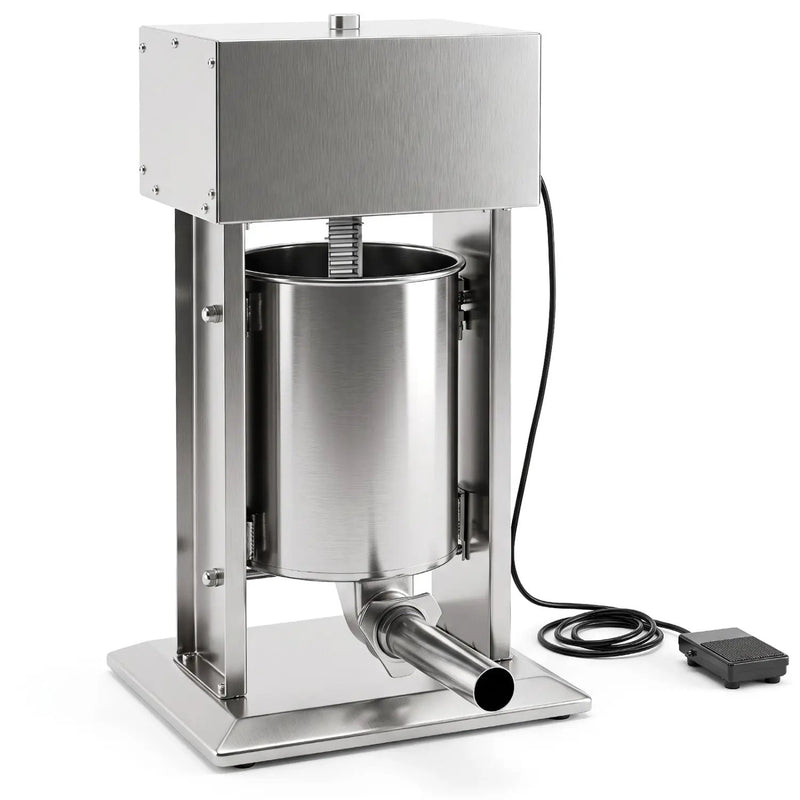 10L Electric Sausage Stuffer with 4 Tubes & Foot Pedal by DirectDeals