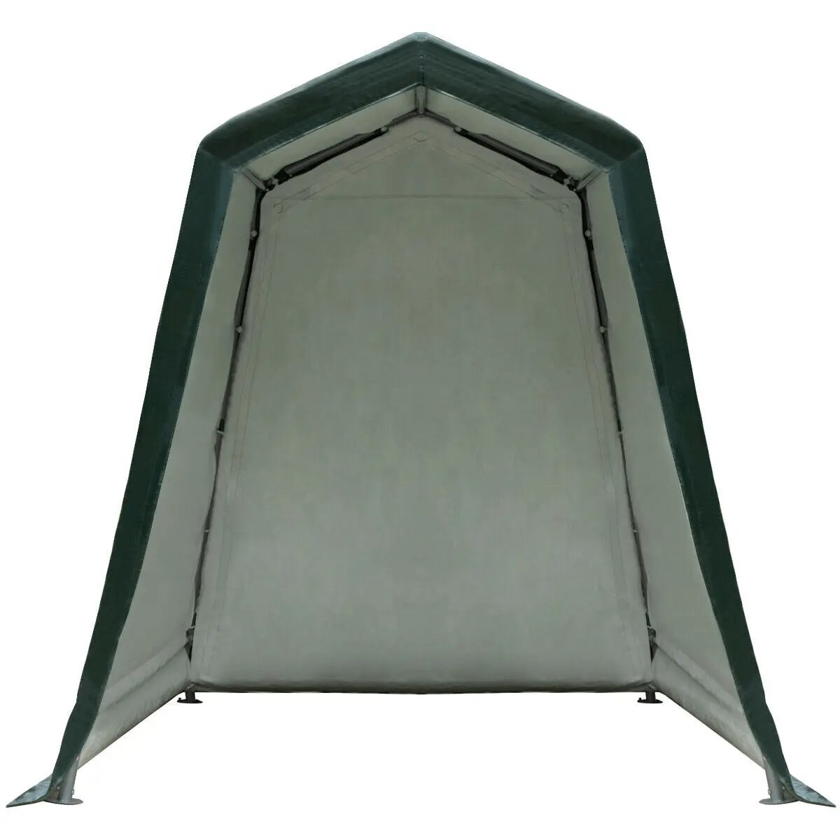 Outdoor Carport Shed with Sidewalls and Waterproof Ripstop Cover, photo 8 of 11